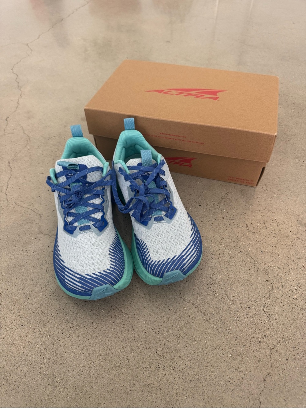 Altra Women's Running Sneakers - White, Blue & Teal